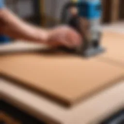 Precision cutting of MDF panels